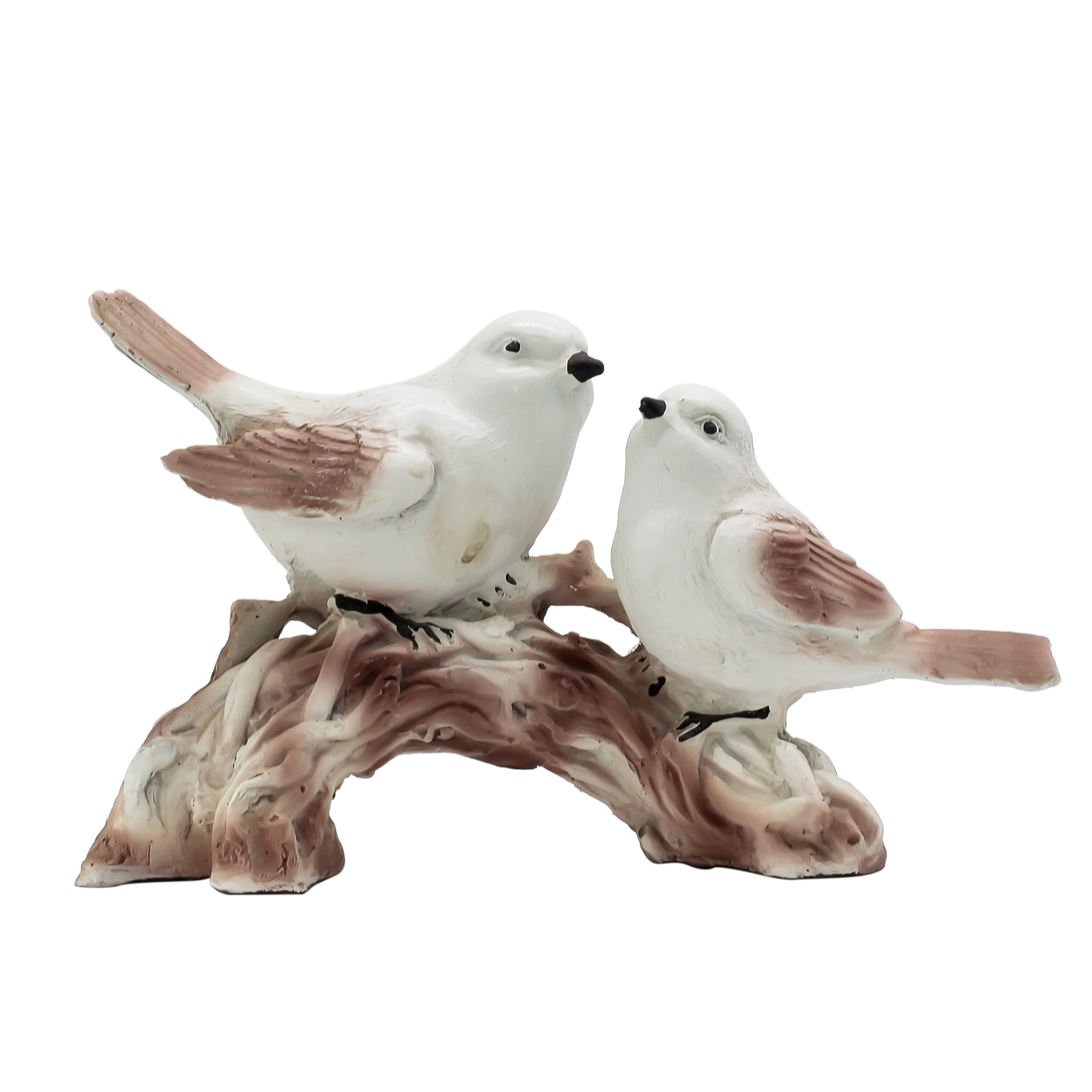 Love Birds Garden Statue, Outdoor Bird Figurine, Patio Porch Decor, Small Decorative Bird Sculpture for Indoor Outdoor Use
