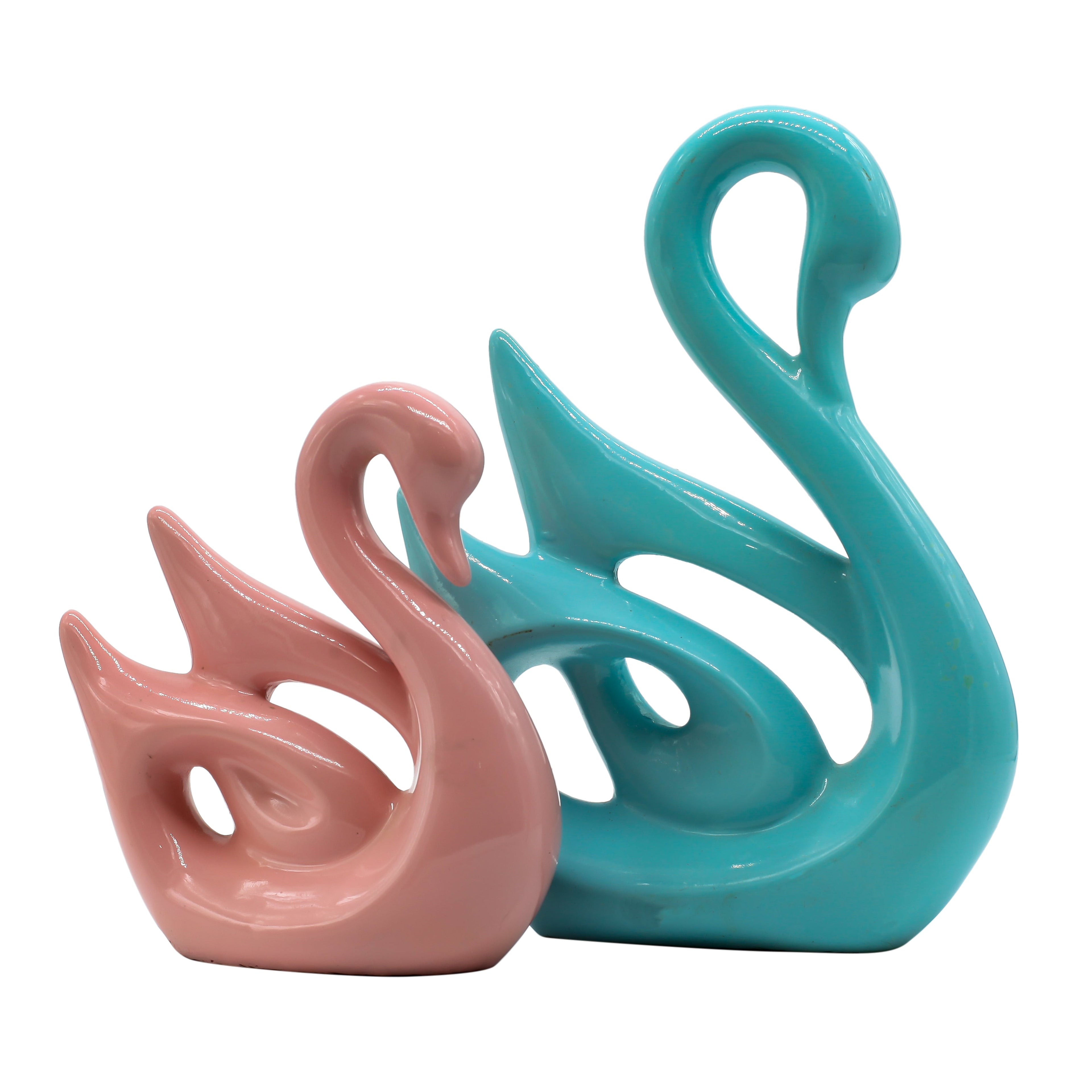 Modern Crane Couple Statue ? Elegant Resin Figurine with Textured Wings, Nordic Style Animal Sculpture for Home Decor, Living Room, or Wedding Anniversary Gift