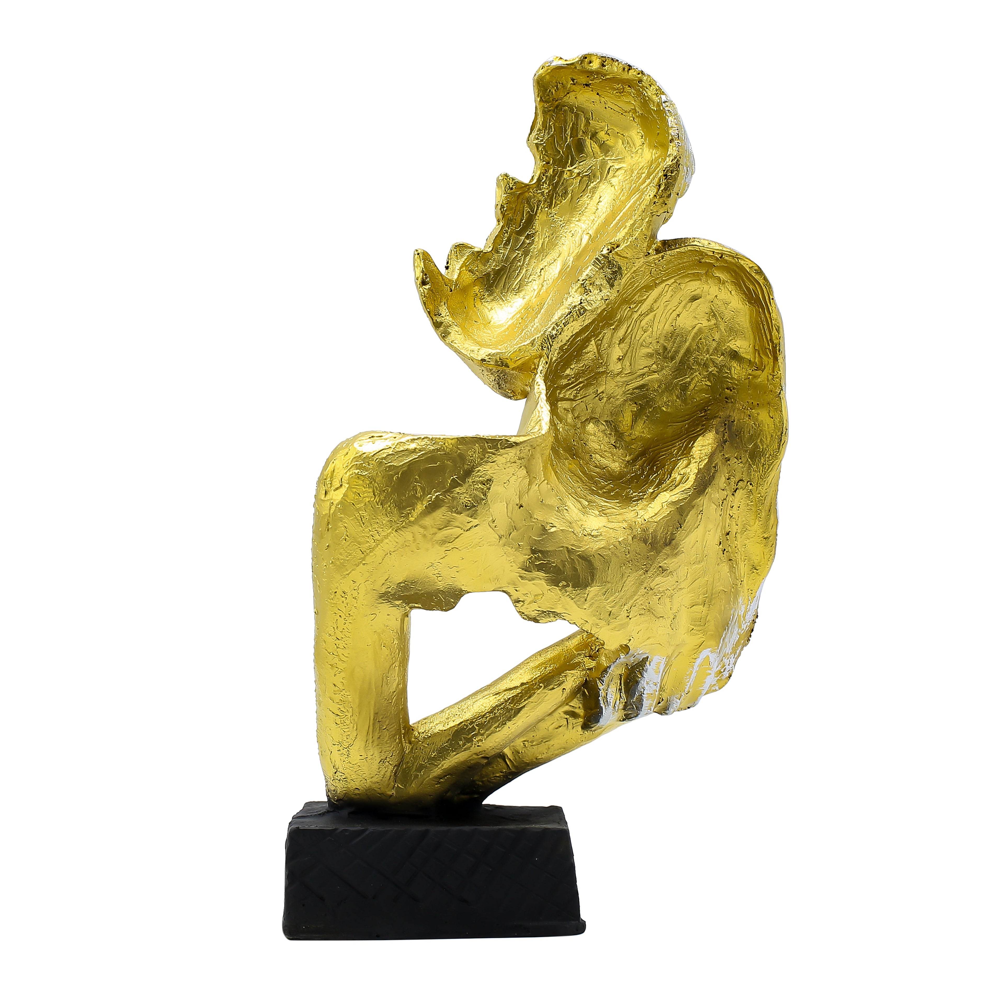 Abstract Couple Love Sculpture Polyresin Showpiece for Home Decor | Modern White Art Statue for Living Room, Bedroom & Gift