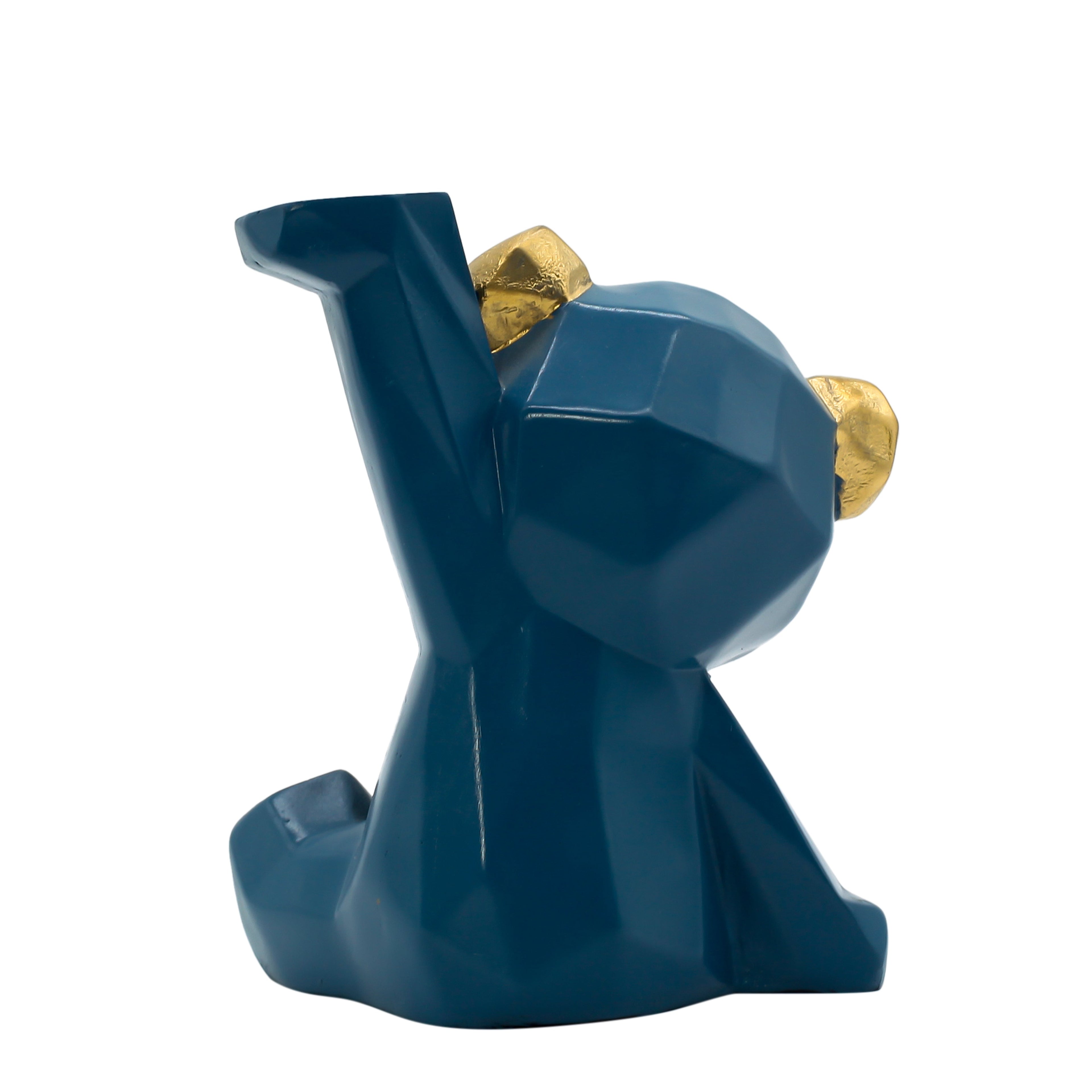 Cute Cartoon Dog Showpiece Figurine for Home Decor | Pilot Style Dog Statue with Headphones | Premium Polyresin Decorative Item for Living Room, Bedroom, Office & Gift