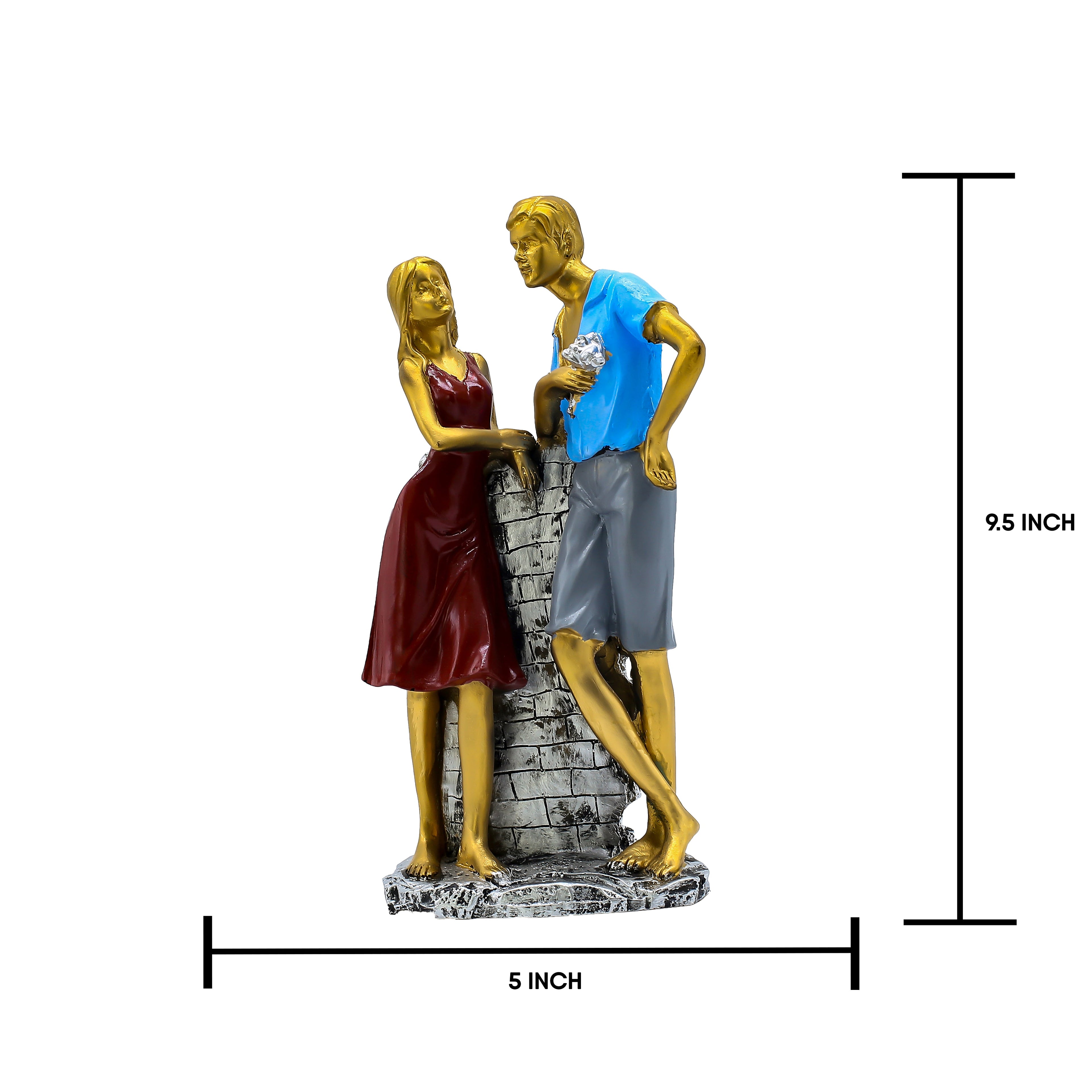Handcrafted Resin Love Statue for Home Decor, Anniversary, Wedding Gift for Couples | Living Room & Bedroom Decor