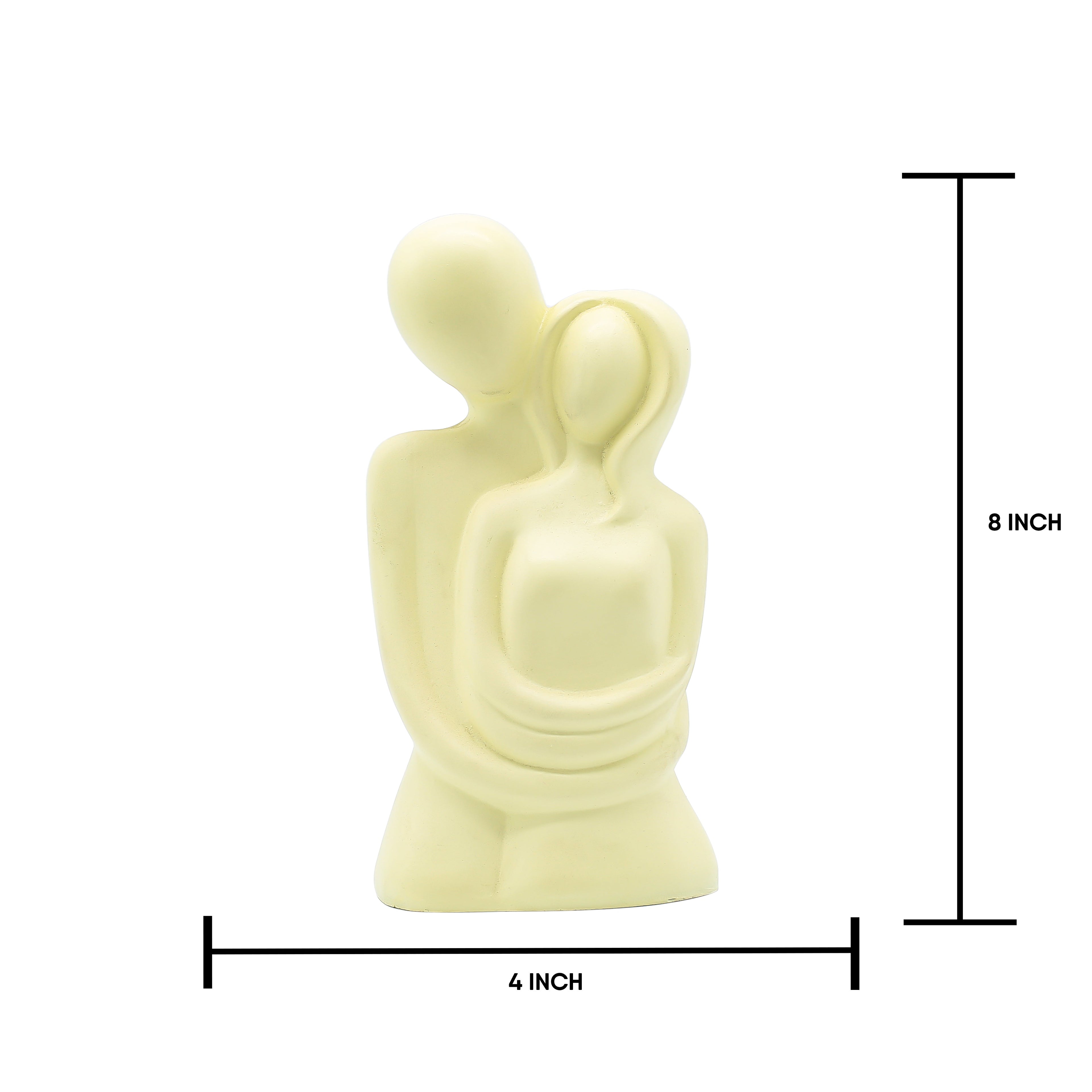 Abstract Couple Sculpture, Romantic Love Statue, Modern Minimalist Couple Figurine, Wedding Anniversary Gift, Home Decor Showpiece for Living Room