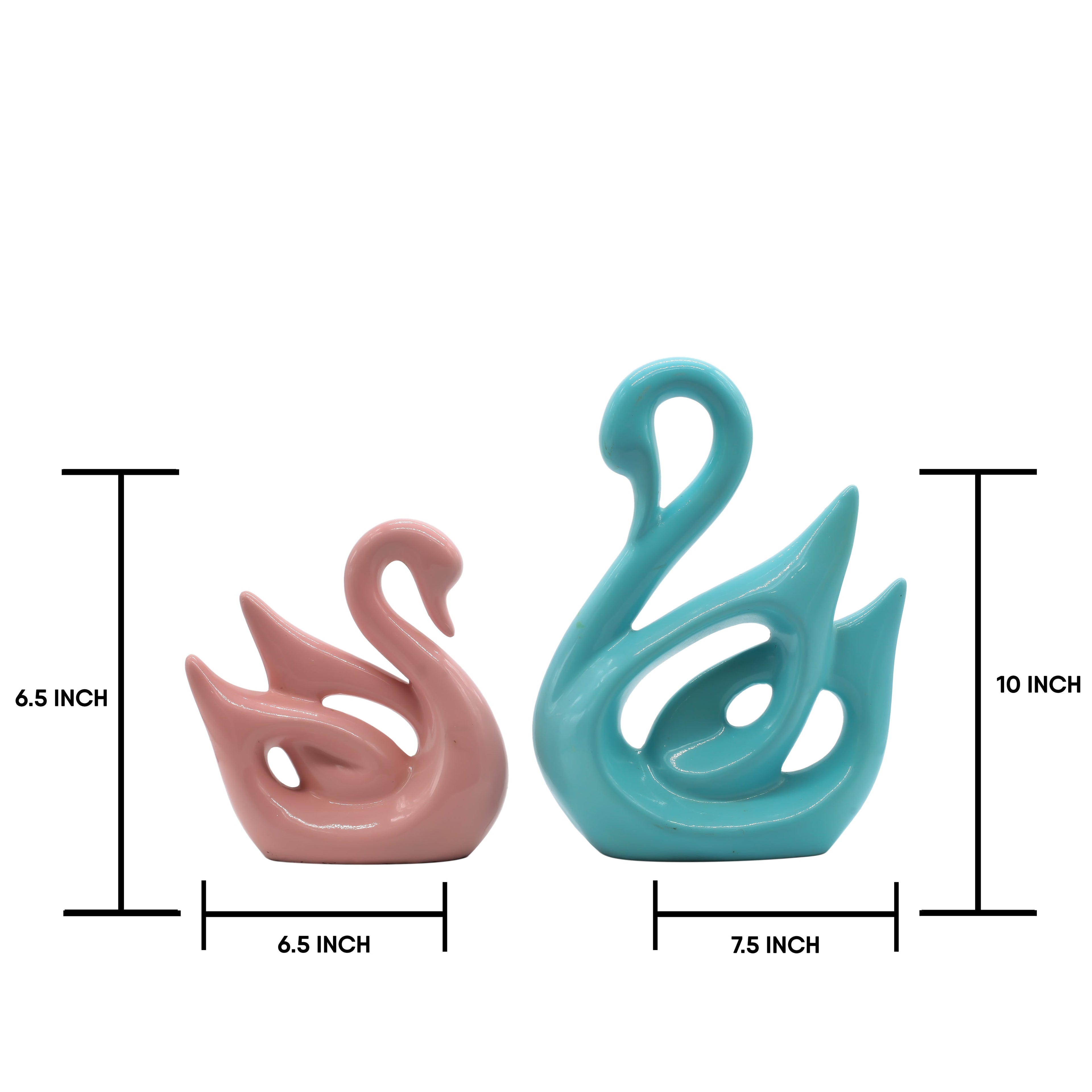 Modern Crane Couple Statue ? Elegant Resin Figurine with Textured Wings, Nordic Style Animal Sculpture for Home Decor, Living Room, or Wedding Anniversary Gift