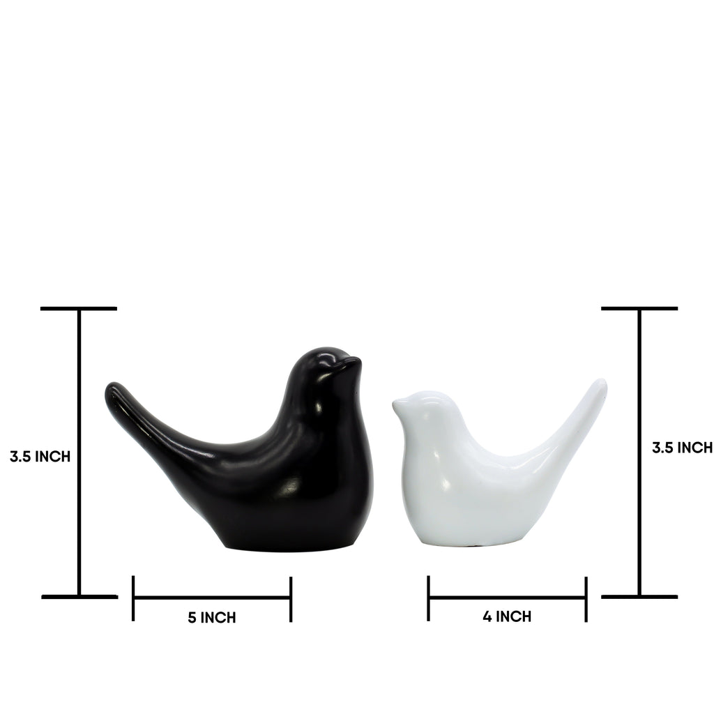 Decorative Love Birds Figurine, Resin Bird Showpiece for Home Decor, Living Room Bedroom Office Gift Idea