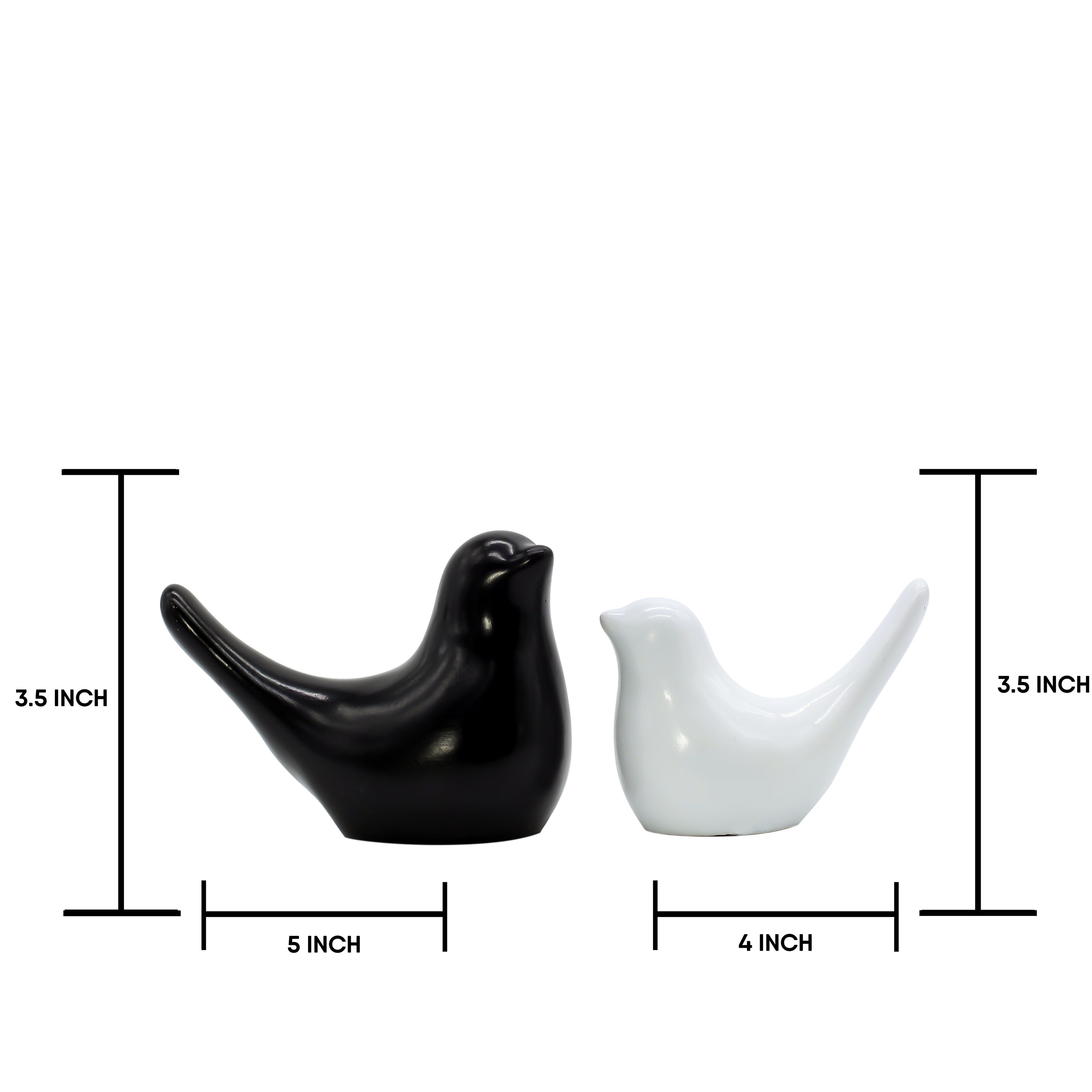 Decorative Love Birds Figurine, Resin Bird Showpiece for Home Decor, Living Room Bedroom Office Gift Idea