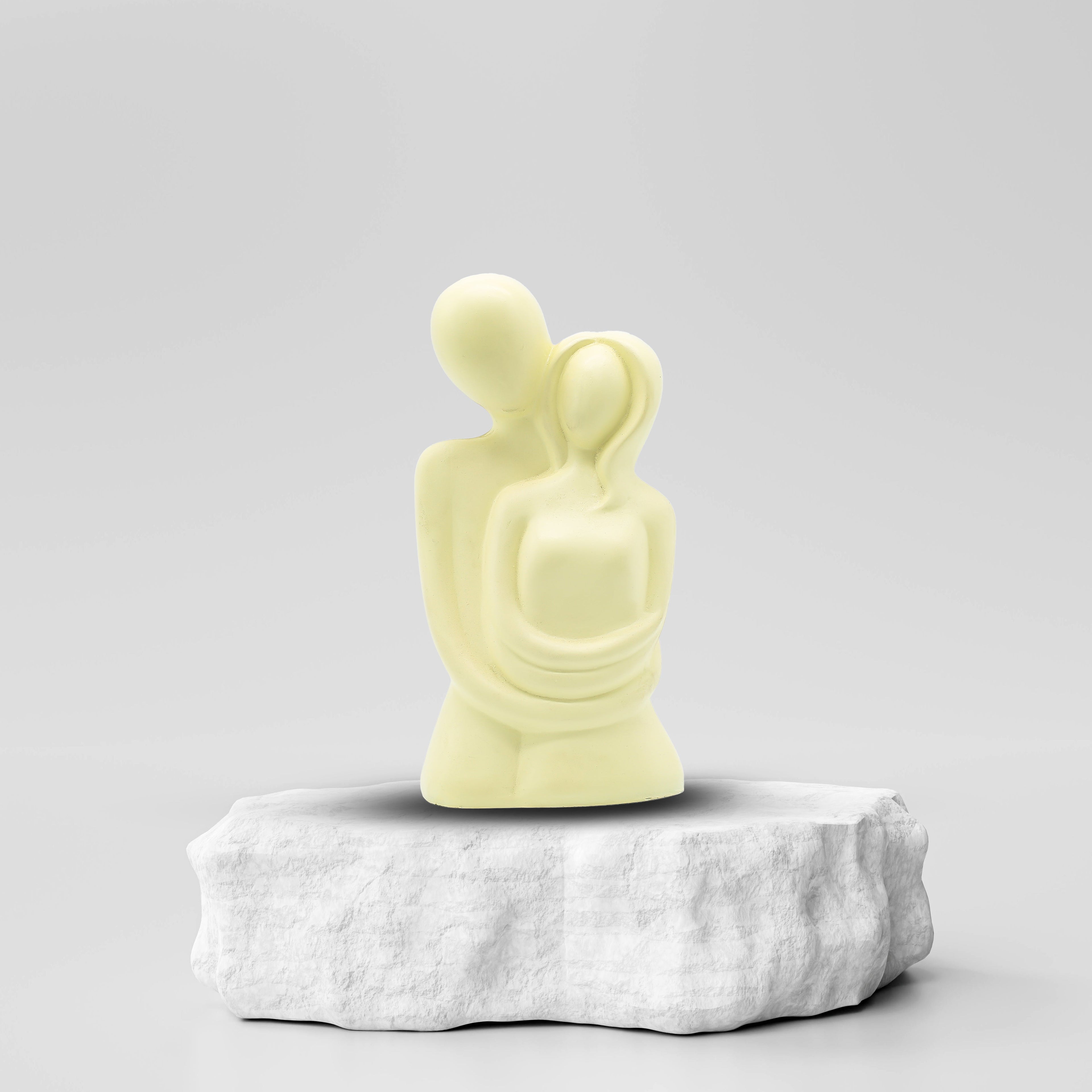 Abstract Couple Sculpture, Romantic Love Statue, Modern Minimalist Couple Figurine, Wedding Anniversary Gift, Home Decor Showpiece for Living Room