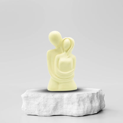 Abstract Couple Sculpture, Romantic Love Statue, Modern Minimalist Couple Figurine, Wedding Anniversary Gift, Home Decor Showpiece for Living Room