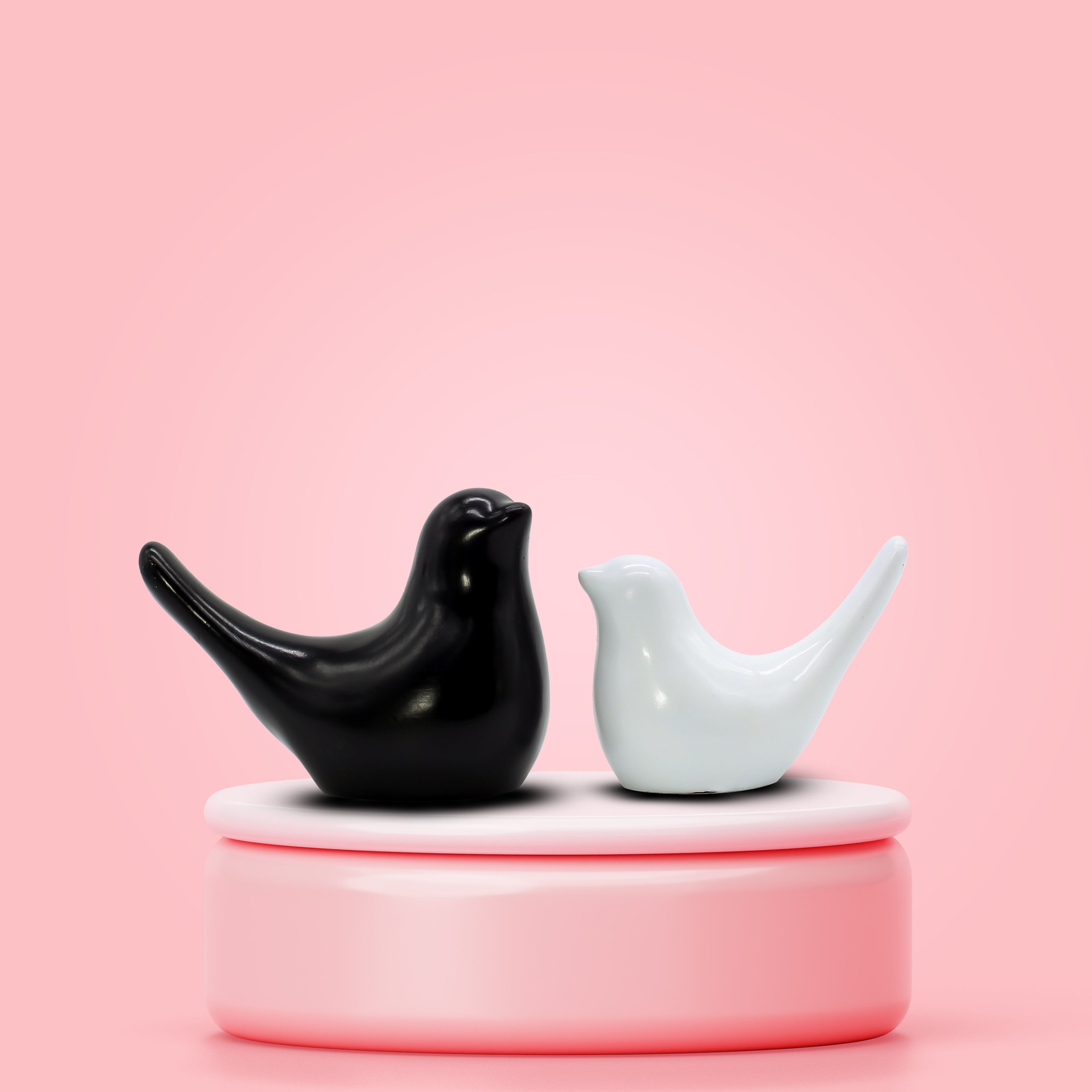 Decorative Love Birds Figurine, Resin Bird Showpiece for Home Decor, Living Room Bedroom Office Gift Idea