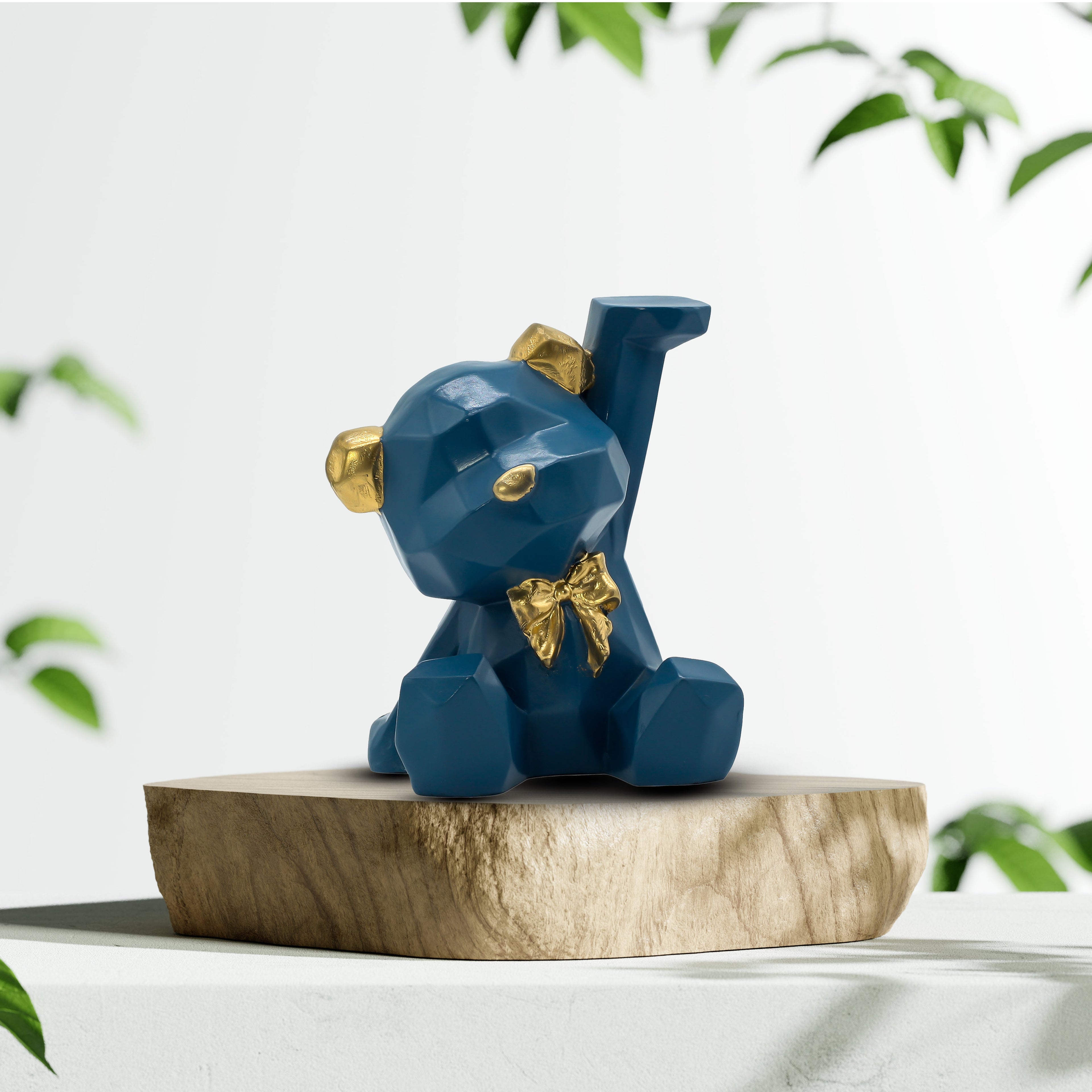 Cute Cartoon Dog Showpiece Figurine for Home Decor | Pilot Style Dog Statue with Headphones | Premium Polyresin Decorative Item for Living Room, Bedroom, Office & Gift