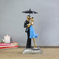 Handcrafted Resin Couple Statue, Romantic Home Decor, Anniversary Wedding Gift
