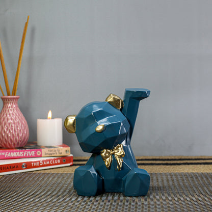 Cute Cartoon Dog Showpiece Figurine for Home Decor | Pilot Style Dog Statue with Headphones | Premium Polyresin Decorative Item for Living Room, Bedroom, Office & Gift
