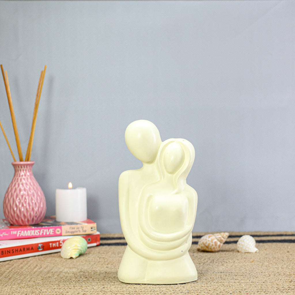 Abstract Couple Sculpture, Romantic Love Statue, Modern Minimalist Couple Figurine, Wedding Anniversary Gift, Home Decor Showpiece for Living Room