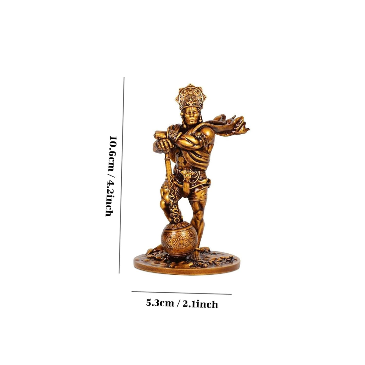 Bahubali Hanuman Ji Murti for Car Dashboard  Home Decor.
