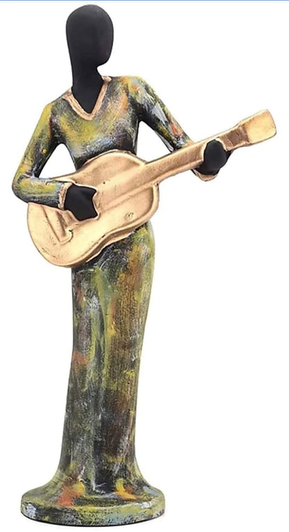 Human Playing Musical Statue for Home Decor Decorative Showpiece.