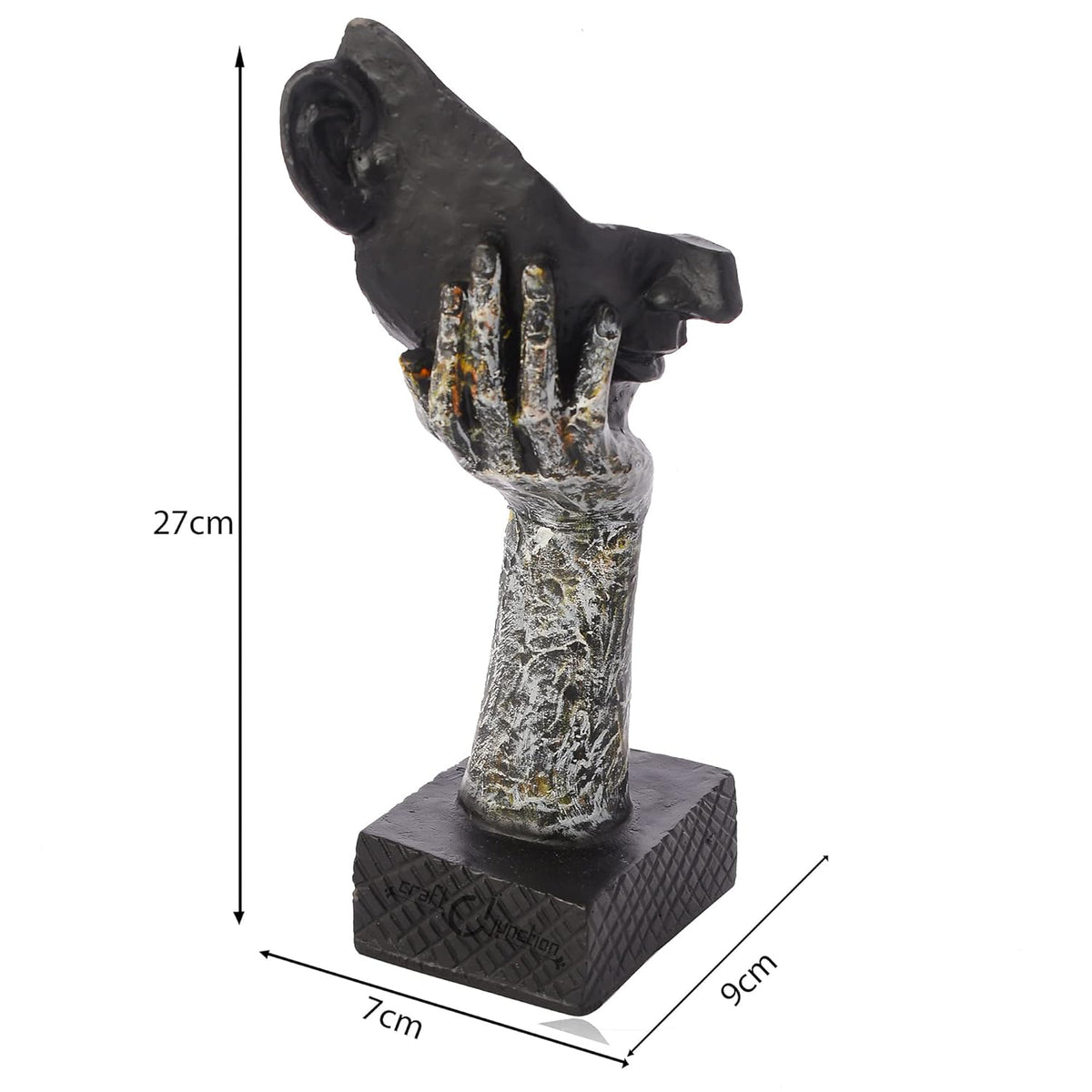 Mordern Art Love Face On Hand Decorative Showpiece Lovely Statue for Home D̩cor.