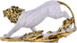 King Lion White Antique Finish Statue Sculpture for Home Decor Showpiece.