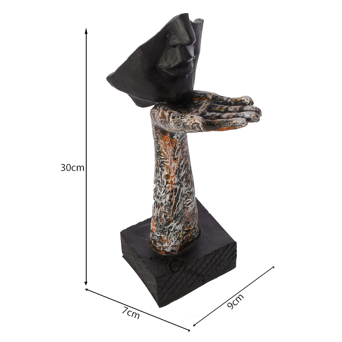 Mordern Art Love Face On Hand Decorative Showpiece Lovely Statue for Home D̩cor.