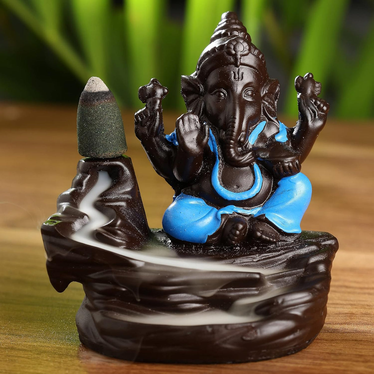 Handcrafted Lord Ganesha Smoke Backflow Cone Showpiece.