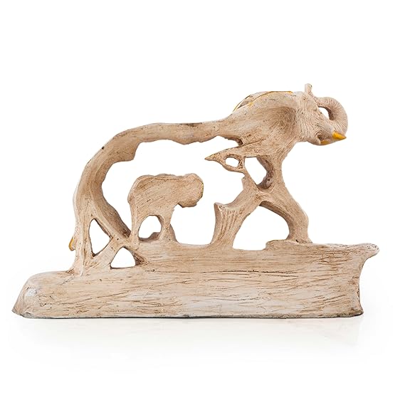 Mother and Child Elephant Showpiece Elephant Figurine Statue Showpiece