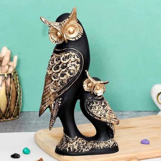 Owl Family Showpiece for Home Decor/Gifting/Living Room Decorative Showpiece.