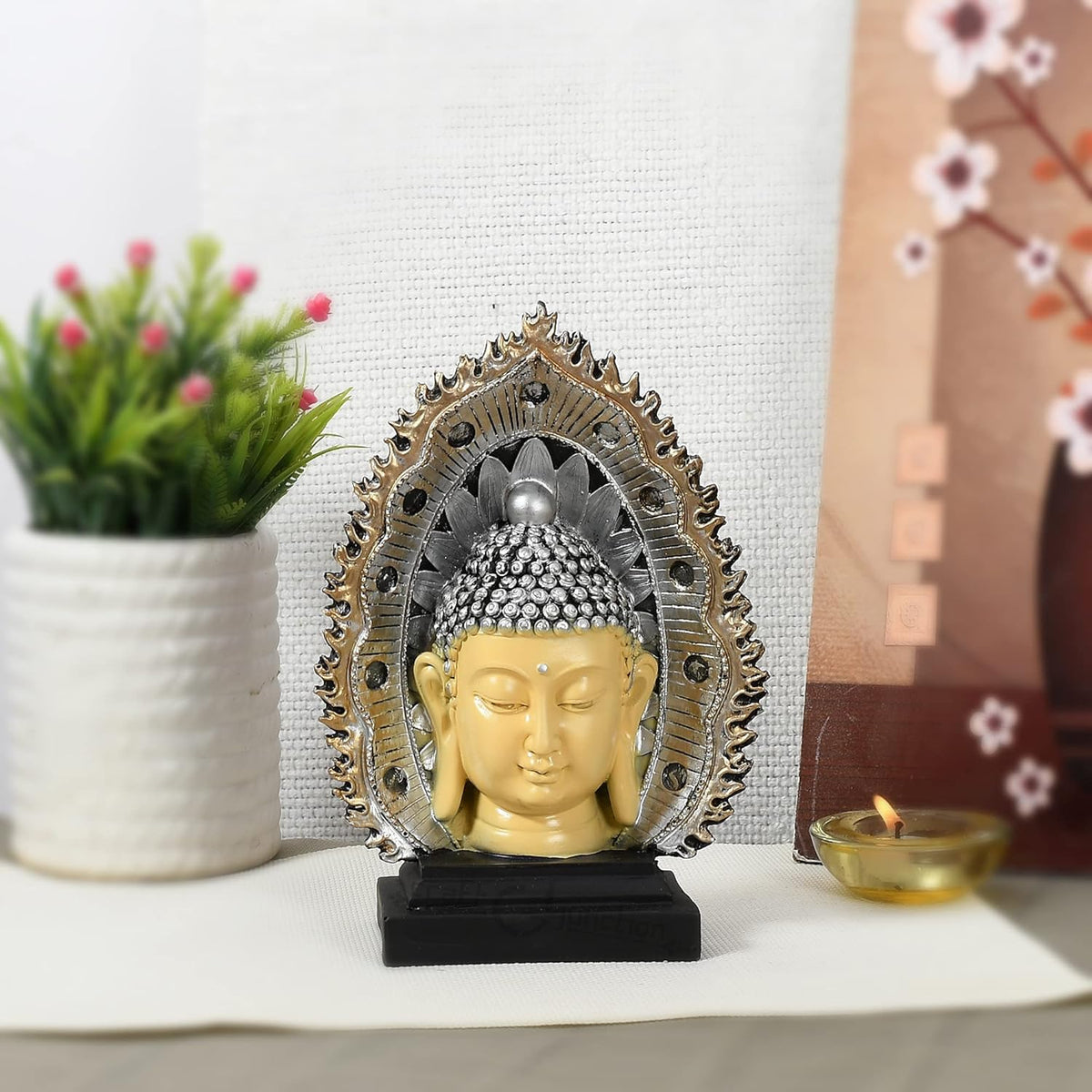 Buddha Face Decorative Showpiece Lovely Statue .