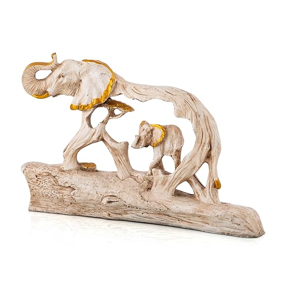 Mother and Child Elephant Showpiece Elephant Figurine Statue Showpiece