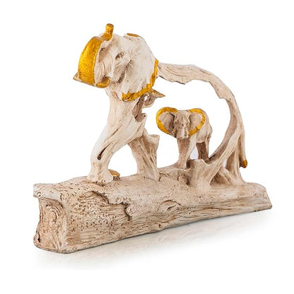 Mother and Child Elephant Showpiece Elephant Figurine Statue Showpiece