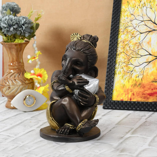 Modak Ganesha Decorative Showpiece Lovely Statue .