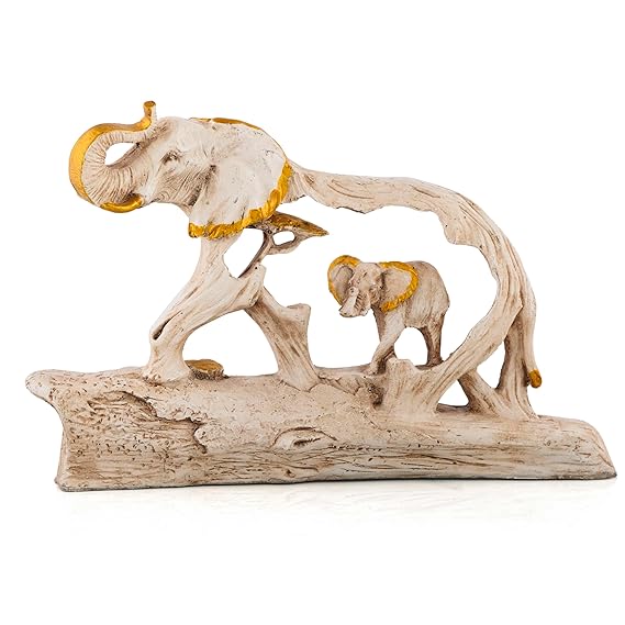 Mother and Child Elephant Showpiece Elephant Figurine Statue Showpiece
