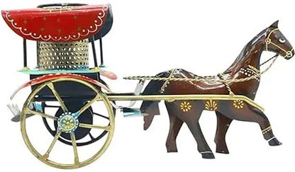 Horse Cart Compartments Metal Pencil Holder